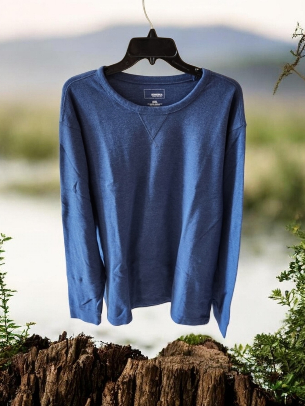 Sonoma Men's Long Sleeve Blue Knit Crewneck Pullover Size XXL